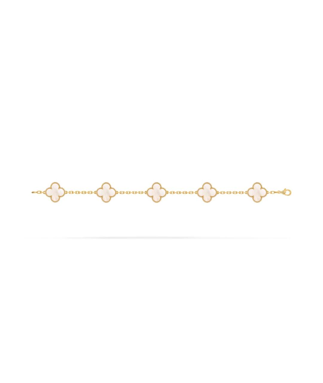 VAN CLEEF & ARPELS Белый браслет из желтого золота, фото 2