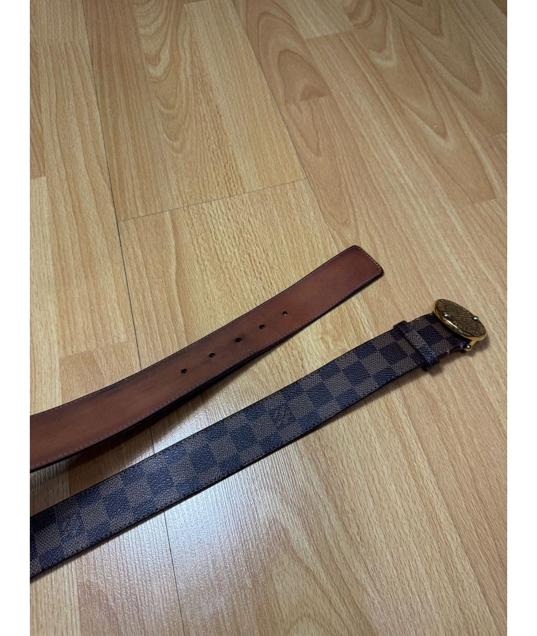 LOUIS VUITTON Коричневый ремень, фото 3