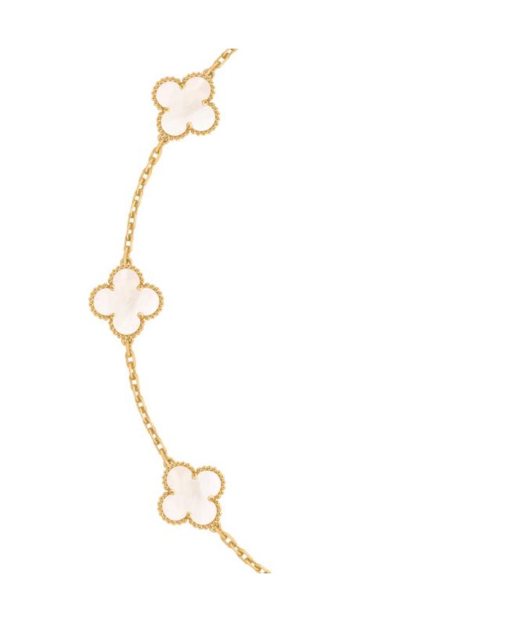 VAN CLEEF & ARPELS Белое колье из желтого золота, фото 4