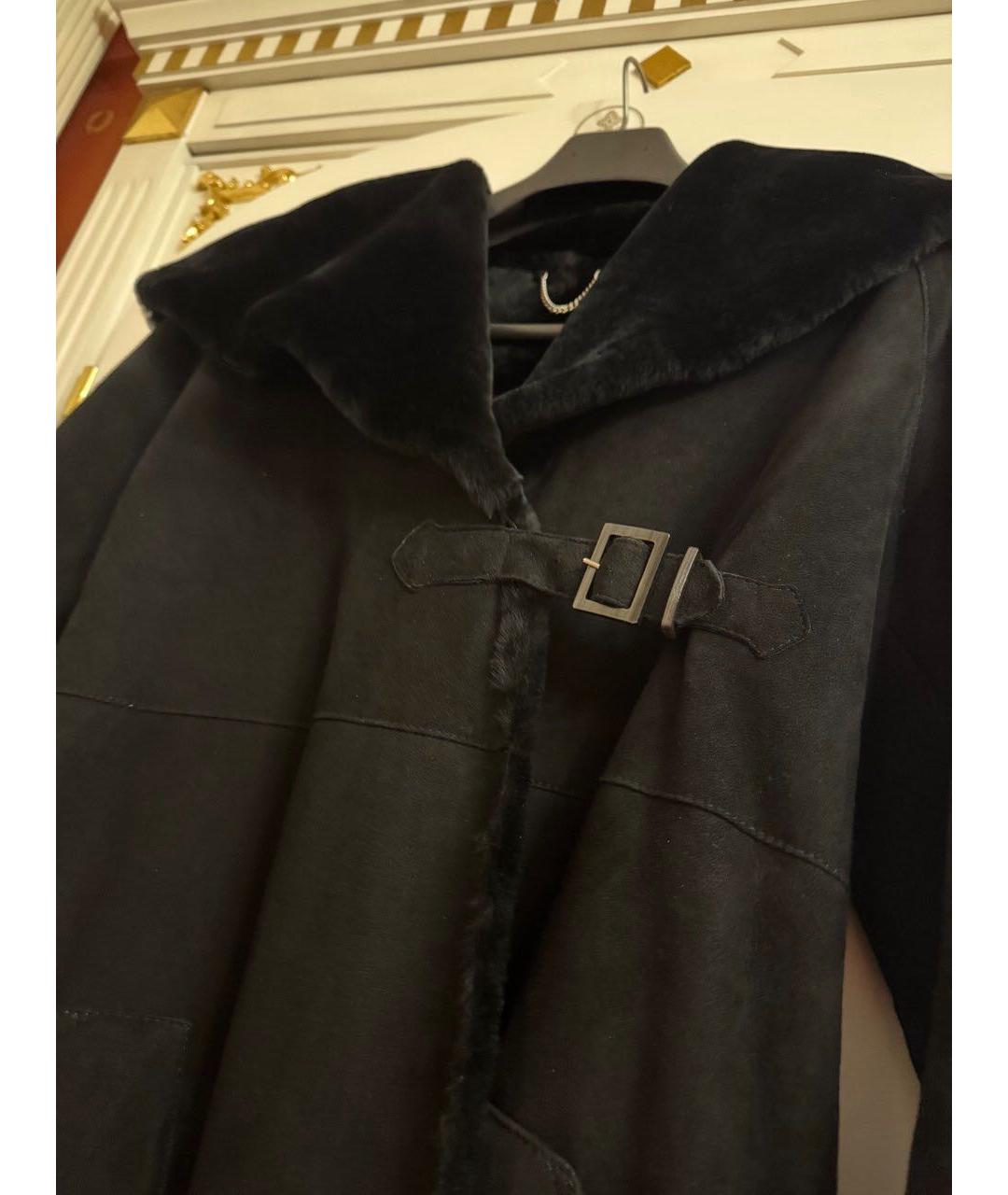 BRIONI Черная кожаная дубленка, фото 8