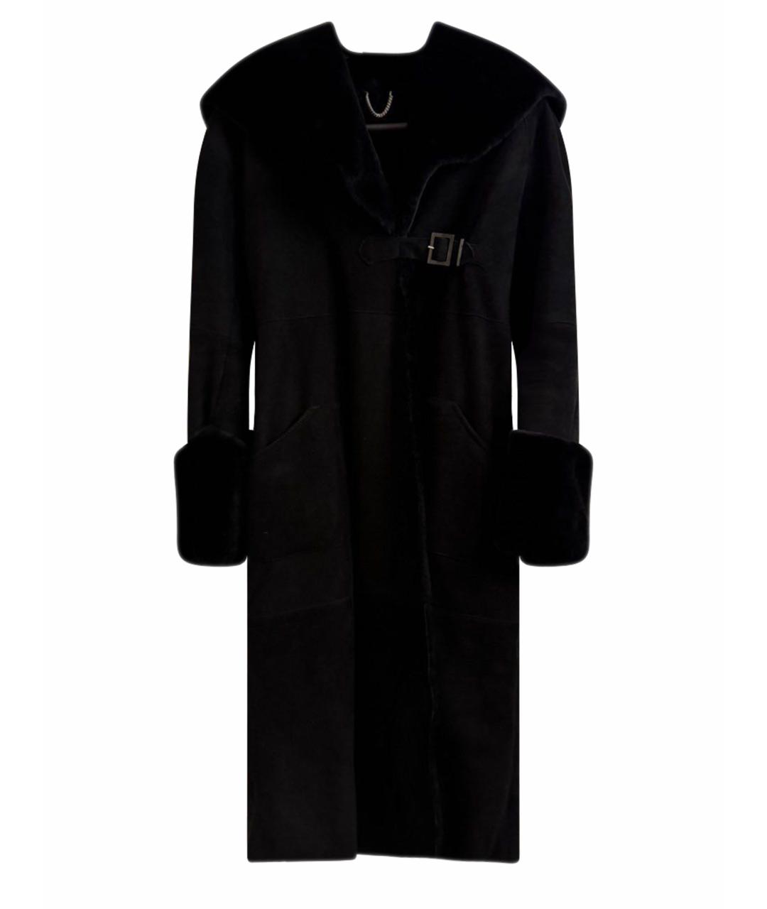 BRIONI Черная кожаная дубленка, фото 1