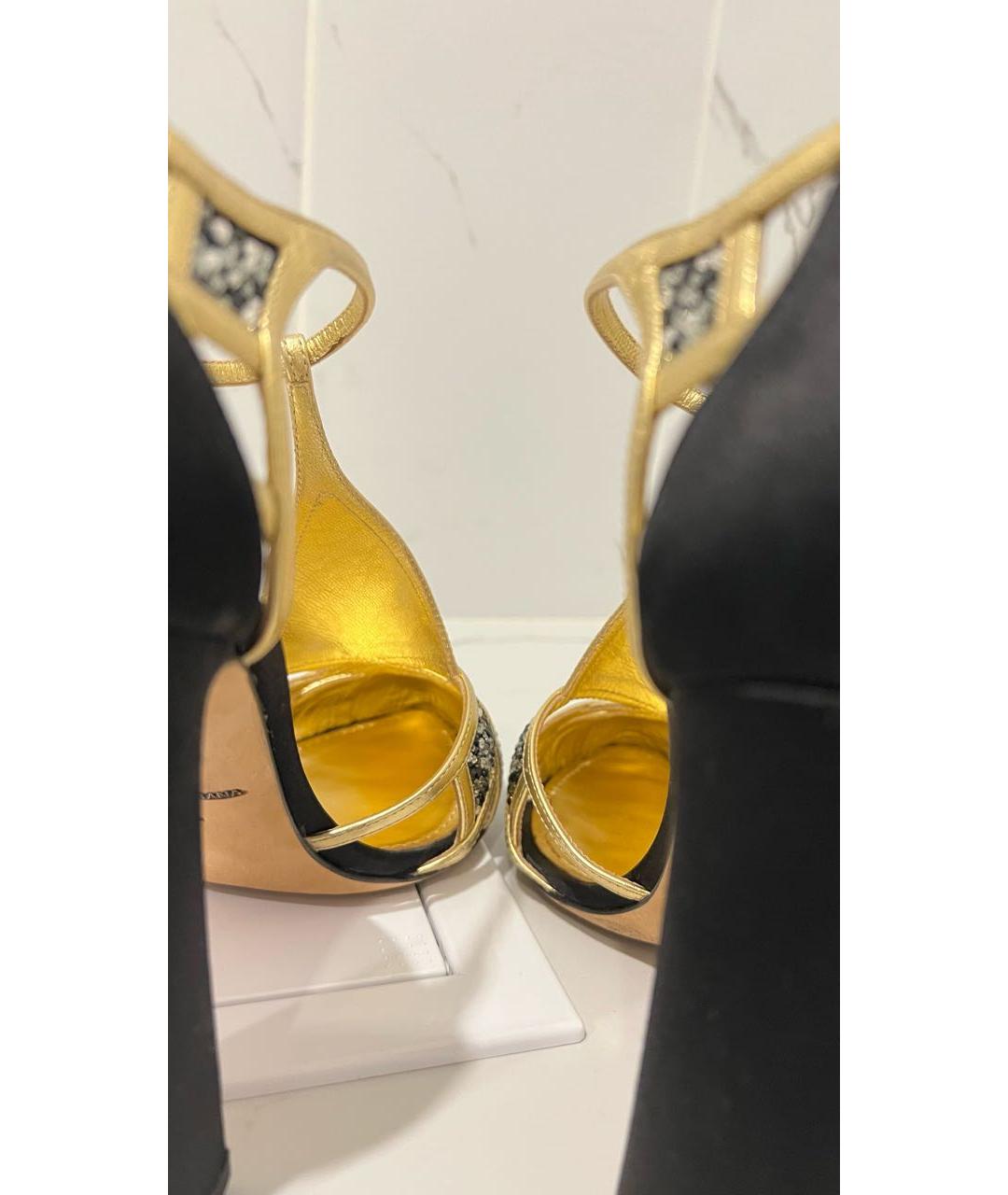DOLCE&GABBANA Золотые босоножки, фото 5