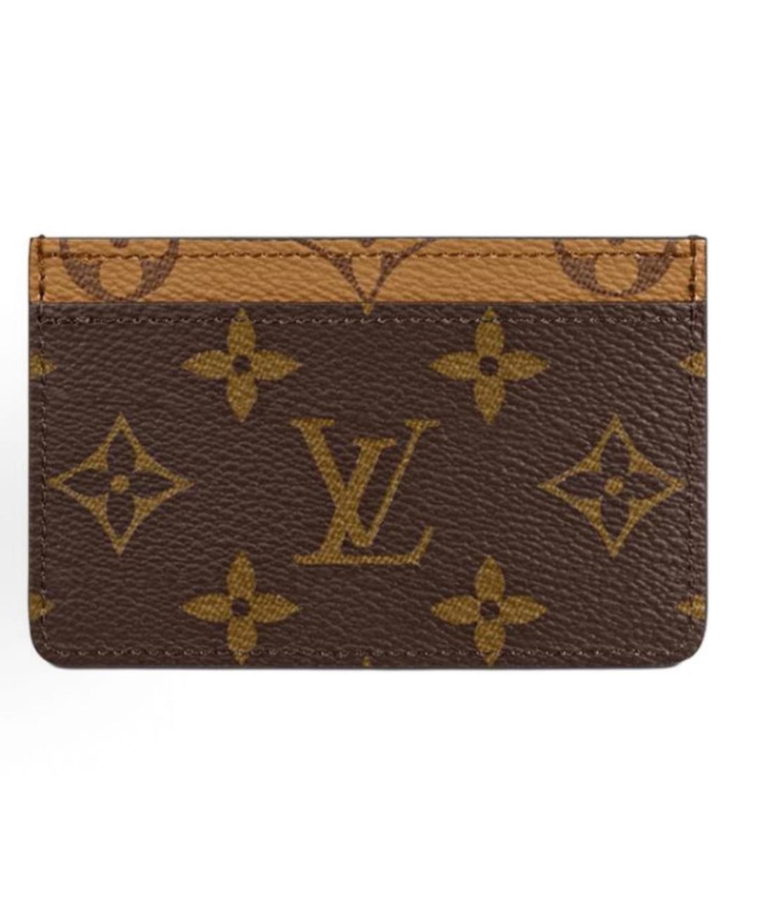 LOUIS VUITTON Коричневый кардхолдер, фото 2