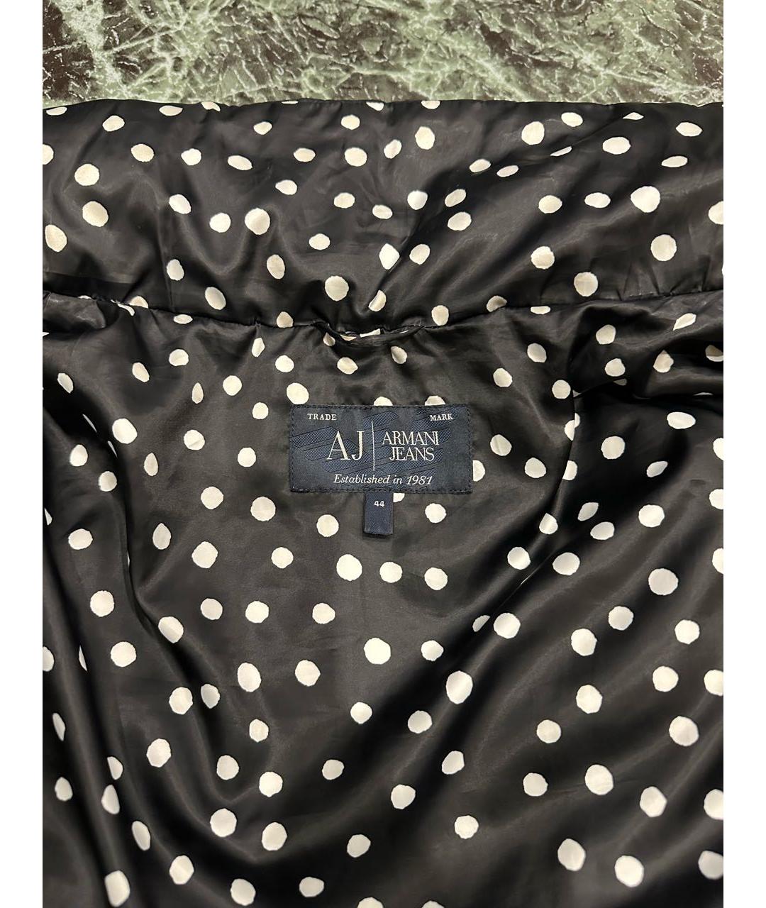 ARMANI JEANS Черная полиэстеровая куртка, фото 2