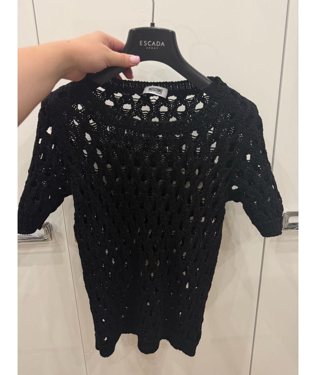 MOSCHINO Черный джемпер / свитер, фото 4
