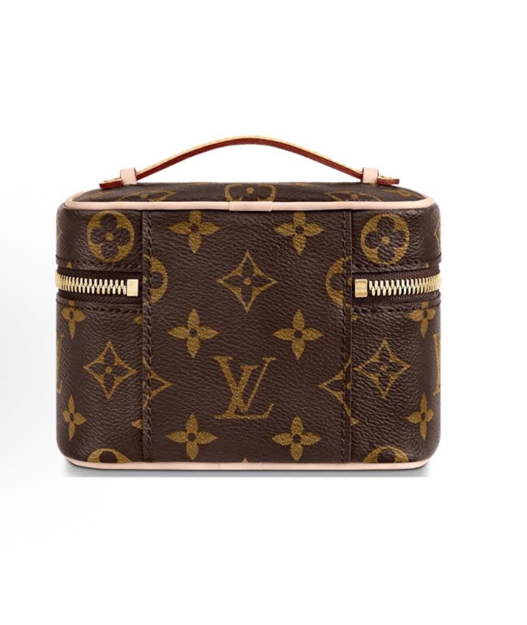 LOUIS VUITTON Коричневая косметичка, фото 3