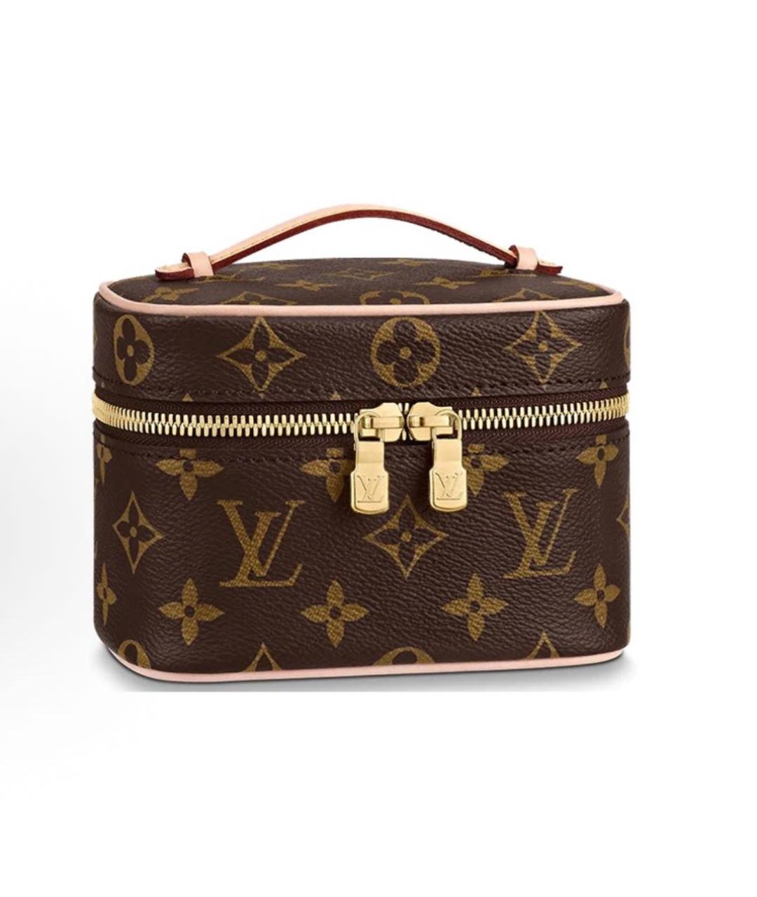 LOUIS VUITTON Коричневая косметичка, фото 5