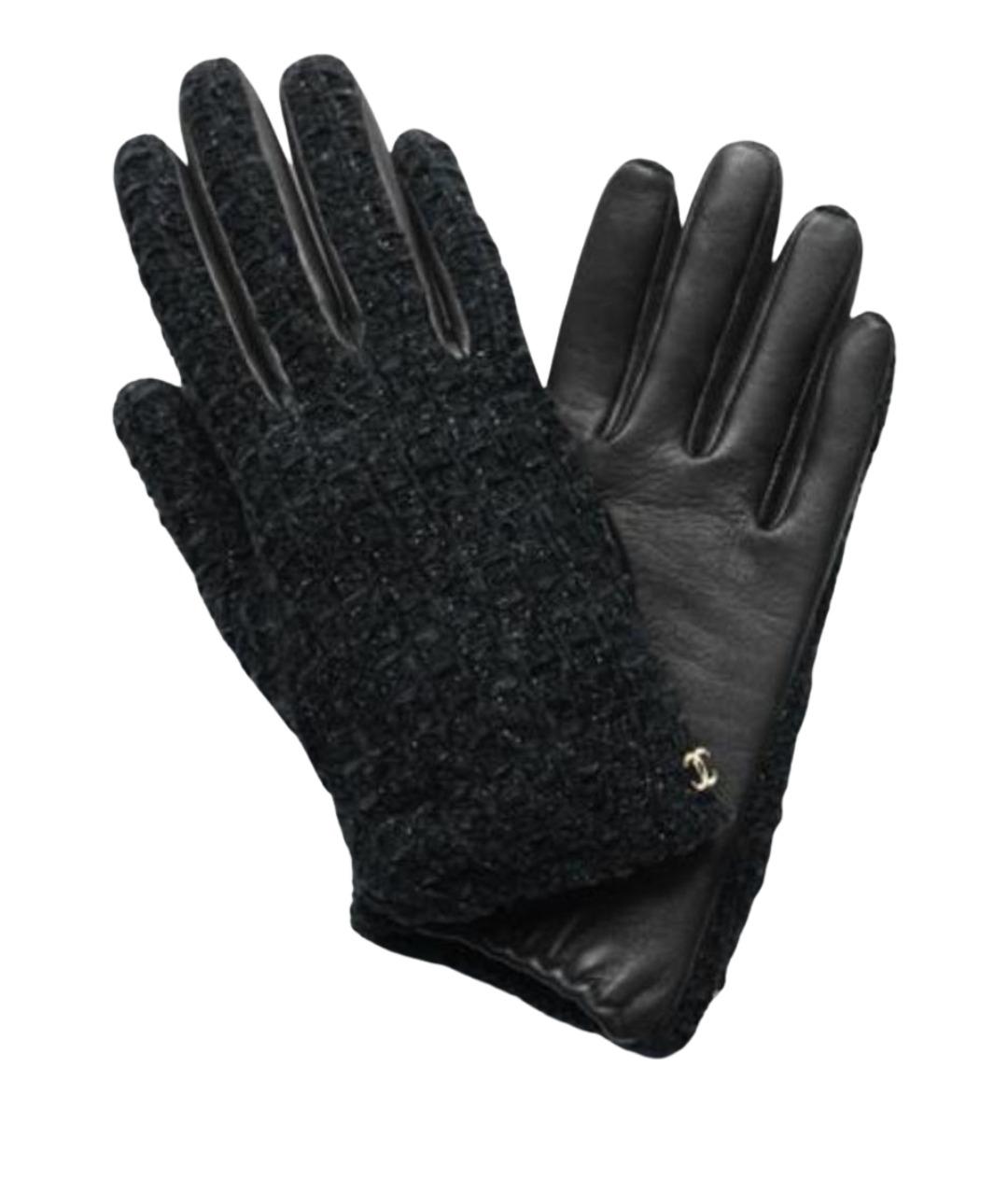 CHANEL Черные перчатки, фото 1