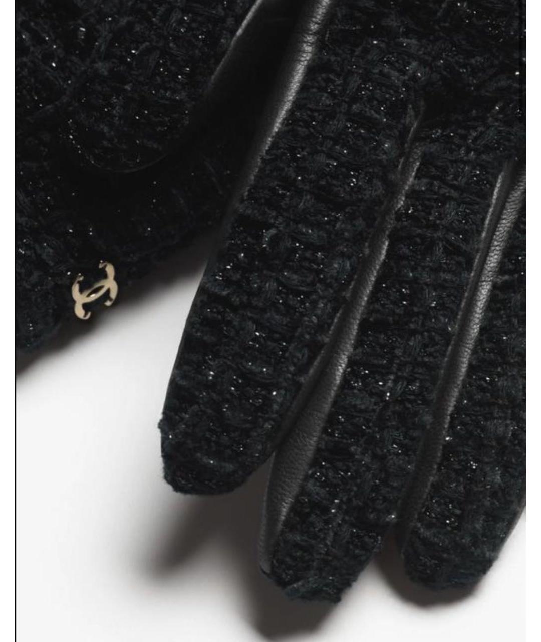 CHANEL Черные перчатки, фото 2