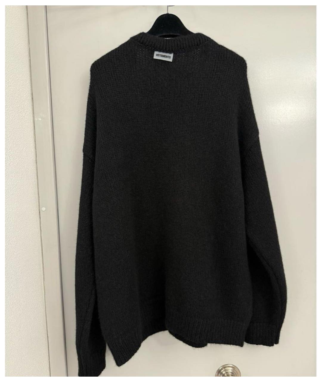 VETEMENTS Черный кардиган, фото 2
