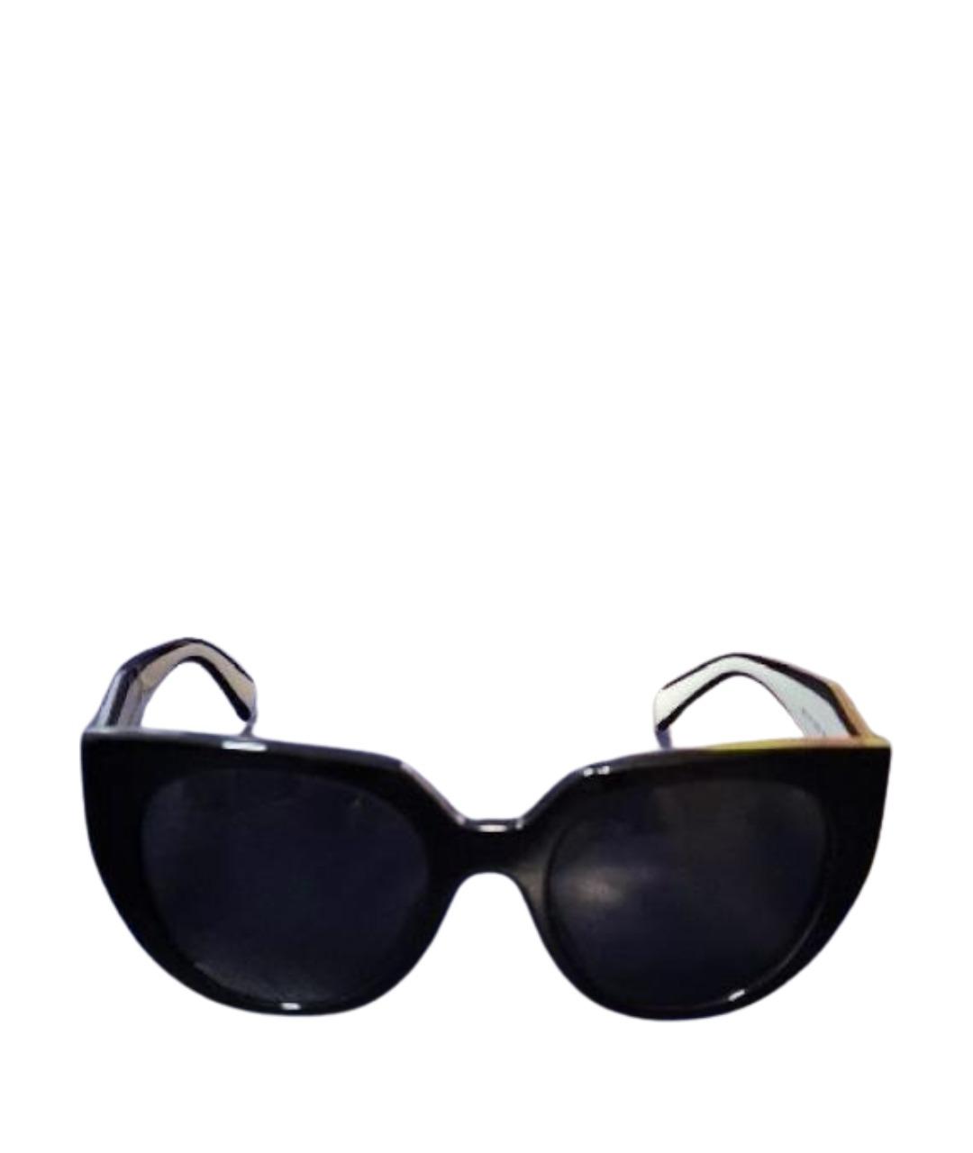 PRADA Черные пластиковые солнцезащитные очки, фото 1