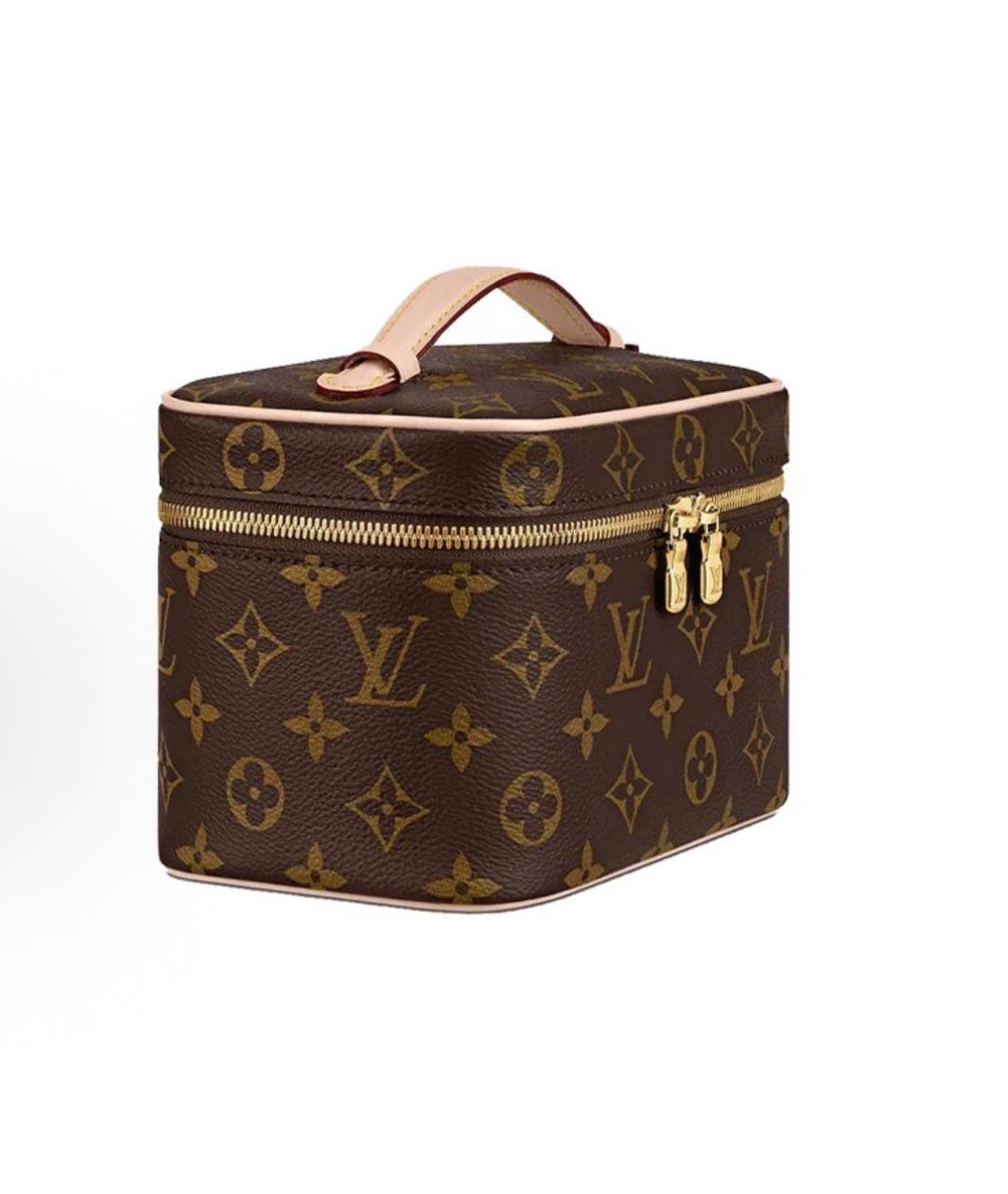 LOUIS VUITTON Коричневая косметичка, фото 3