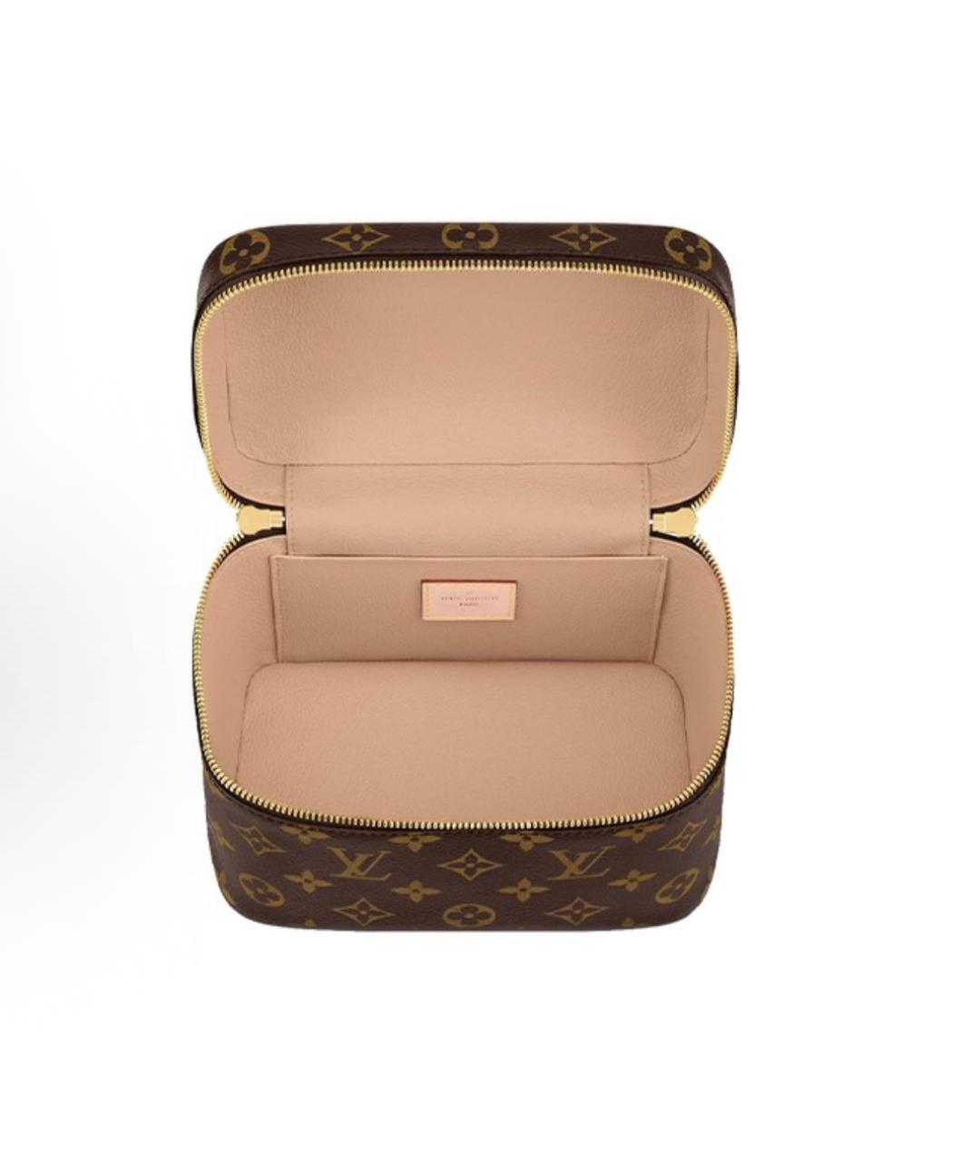 LOUIS VUITTON Коричневая косметичка, фото 4