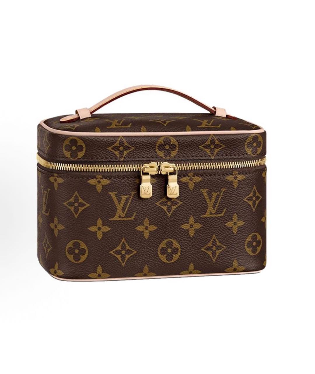 LOUIS VUITTON Коричневая косметичка, фото 5