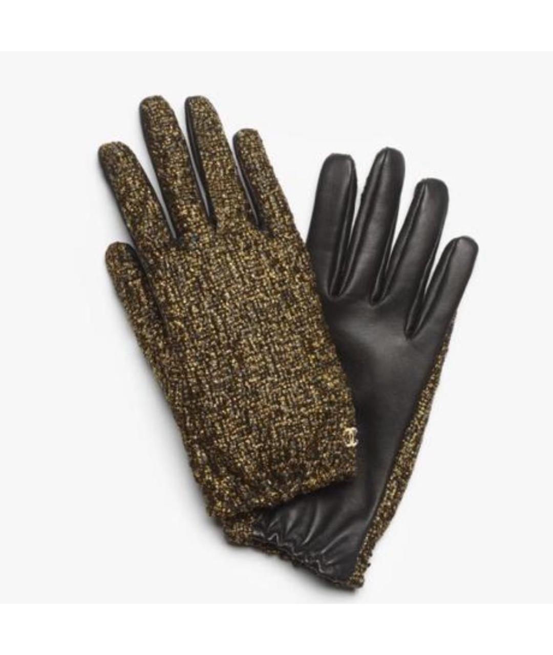 CHANEL Золотые перчатки, фото 3