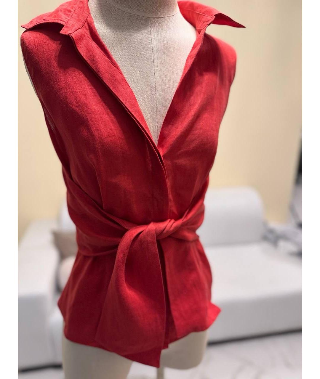 MAX MARA Красная блузы, фото 4