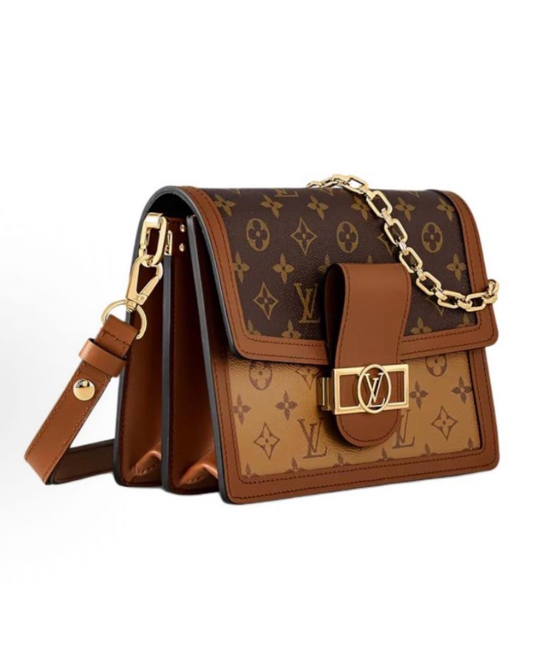 LOUIS VUITTON Коричневая сумка с короткими ручками, фото 2