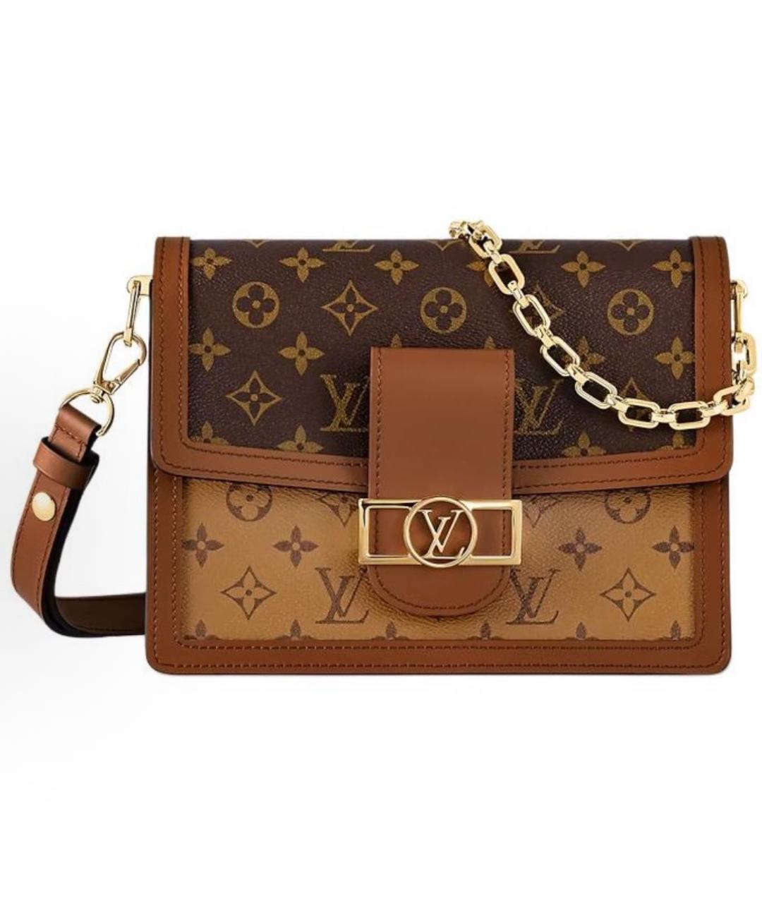 LOUIS VUITTON Коричневая сумка с короткими ручками, фото 7