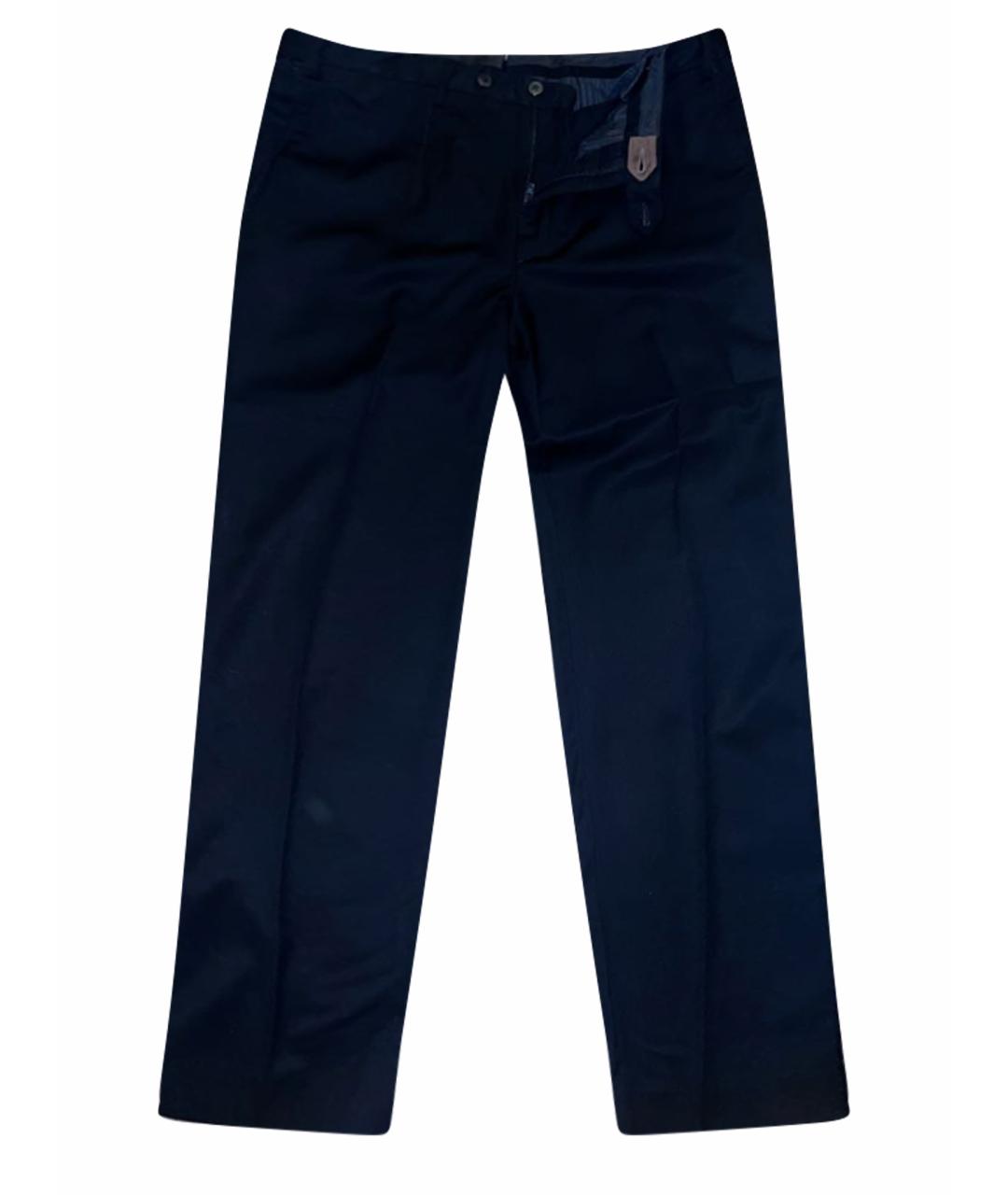CORNELIANI Черные шерстяные классические брюки, фото 1