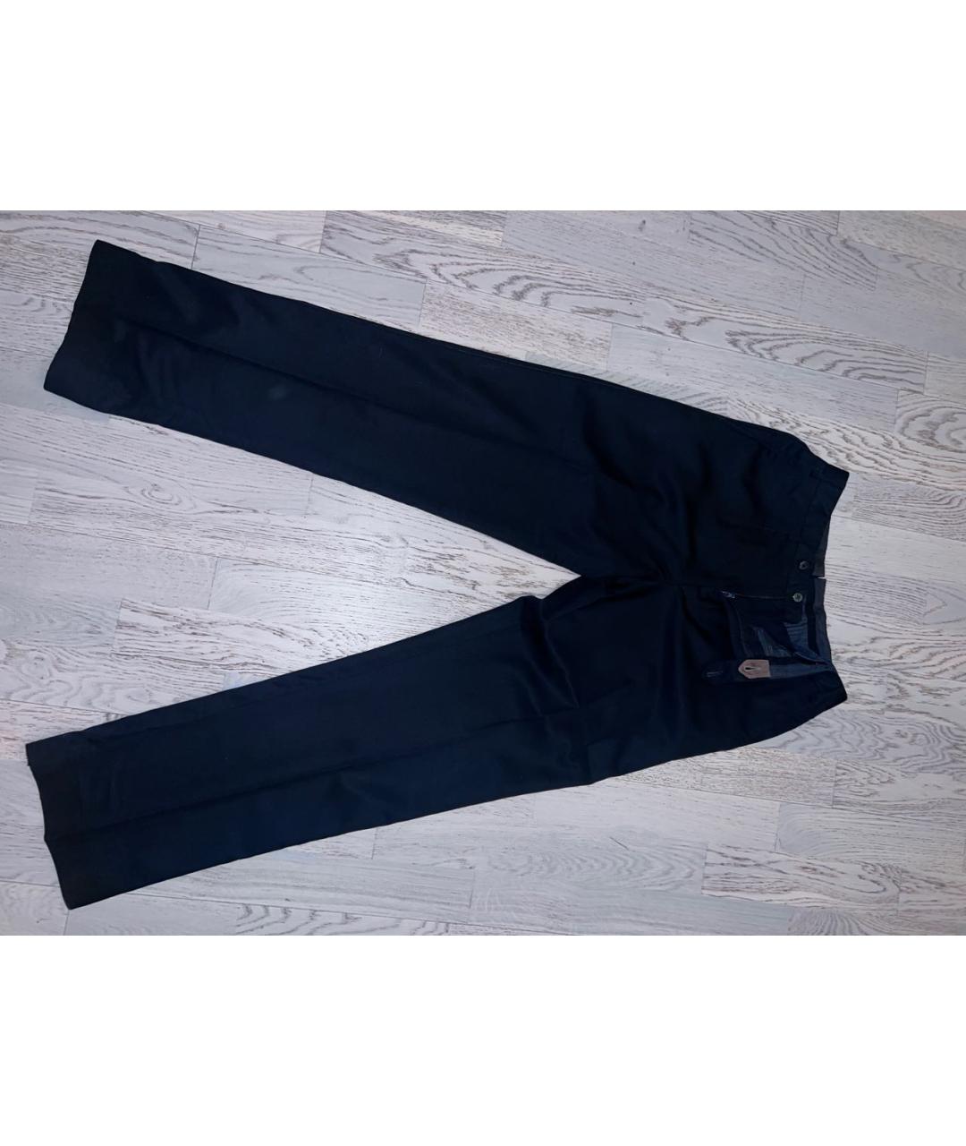 CORNELIANI Черные шерстяные классические брюки, фото 8
