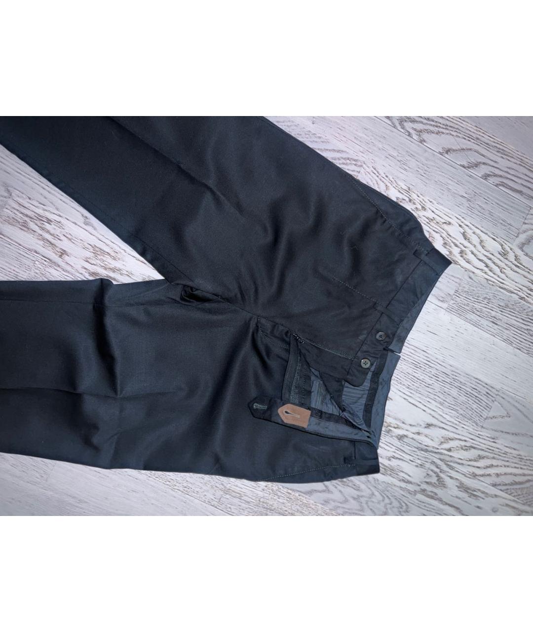 CORNELIANI Черные шерстяные классические брюки, фото 7