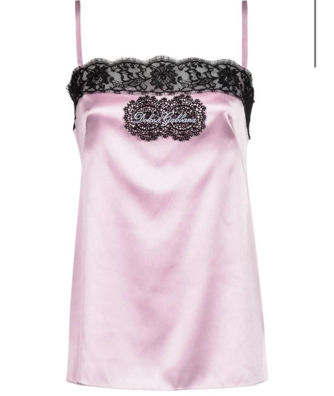 DOLCE&GABBANA Шелковая майка, фото 8