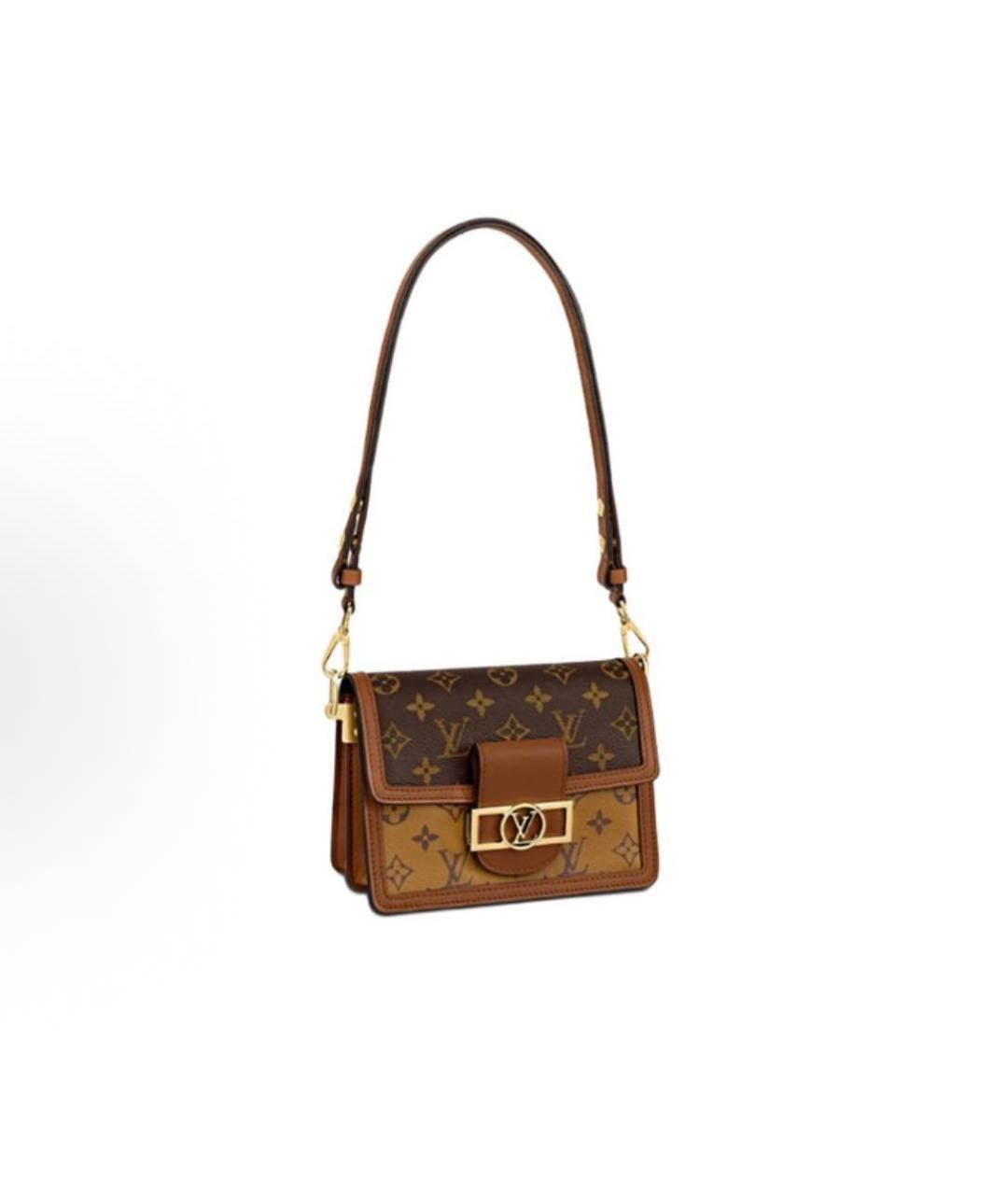 LOUIS VUITTON Коричневая сумка с короткими ручками, фото 5