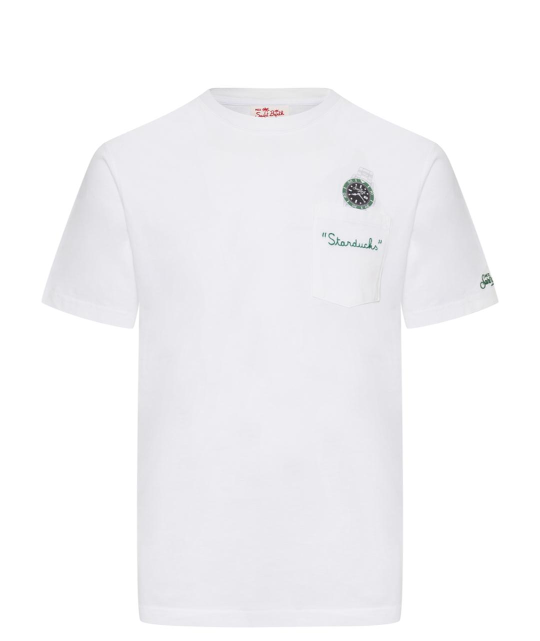 MC2 SAINT BARTH Белая хлопковая футболка, фото 1