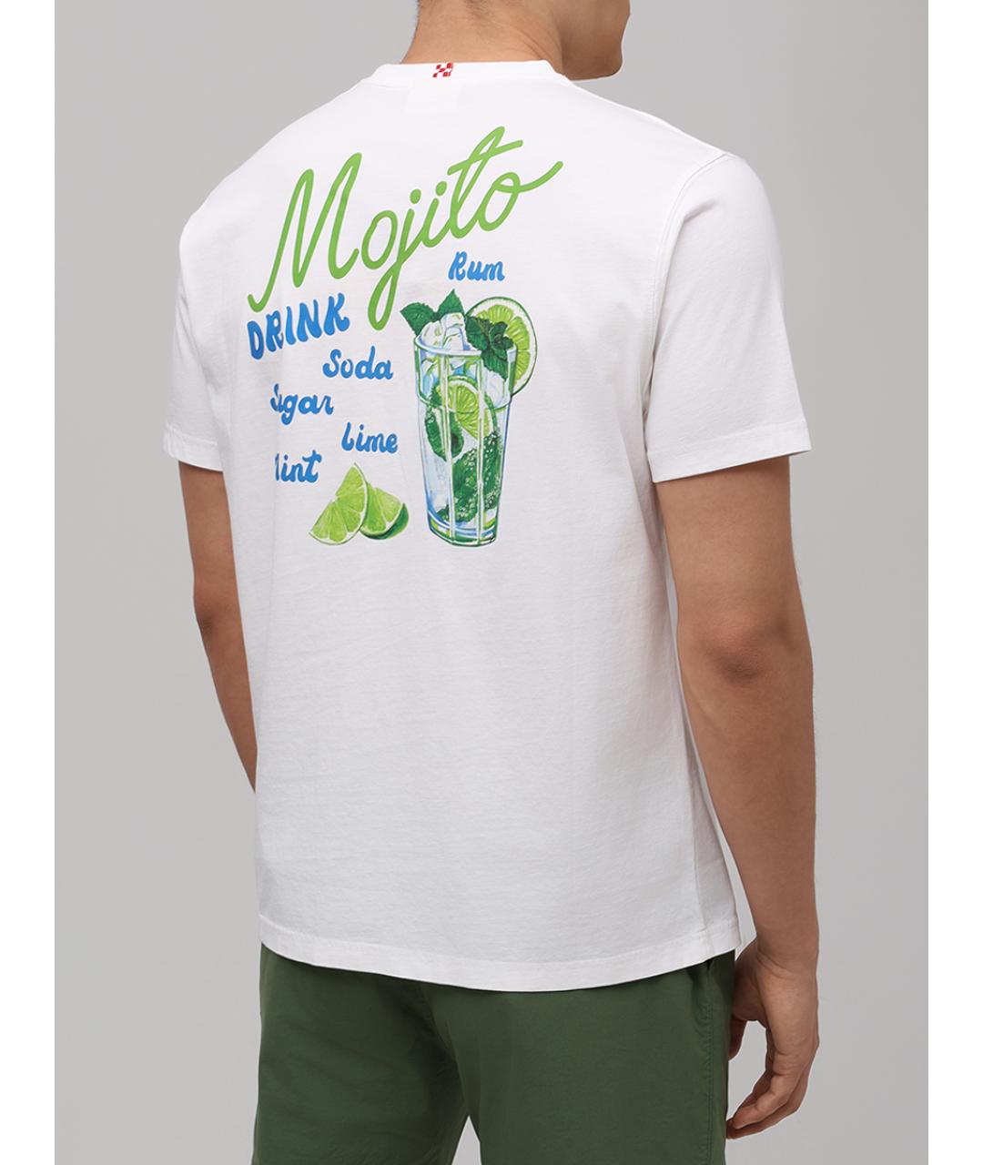 MC2 SAINT BARTH Белая хлопковая футболка, фото 3