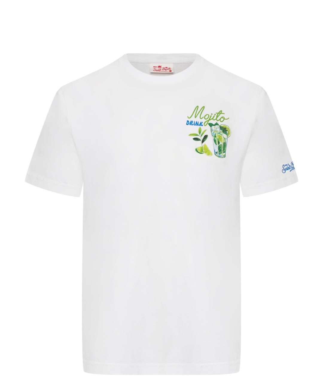 MC2 SAINT BARTH Белая хлопковая футболка, фото 1