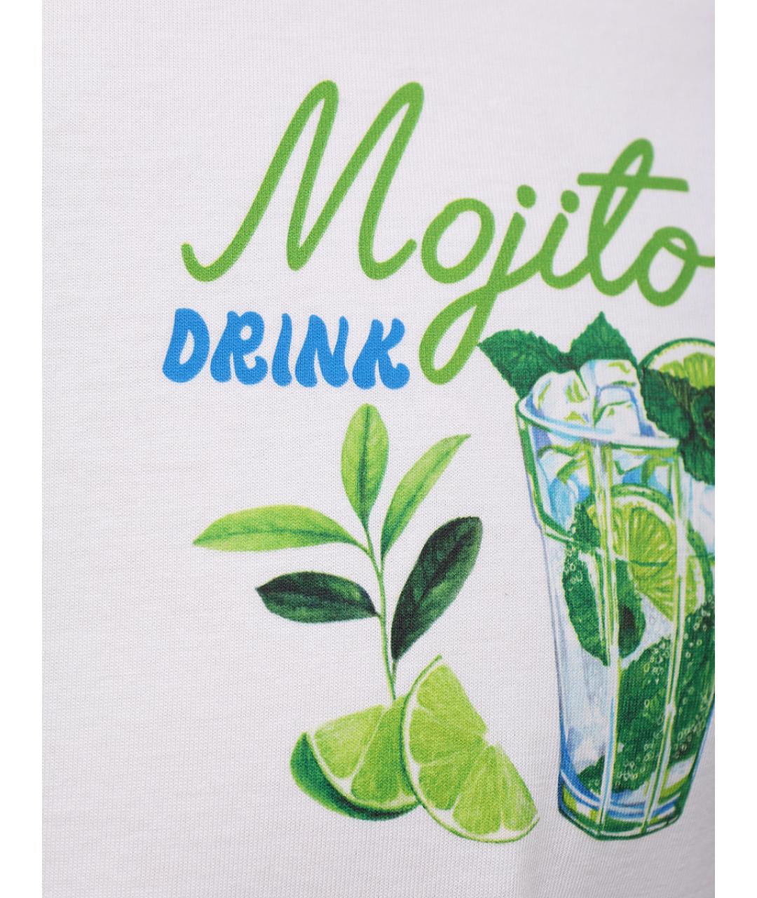 MC2 SAINT BARTH Белая хлопковая футболка, фото 6