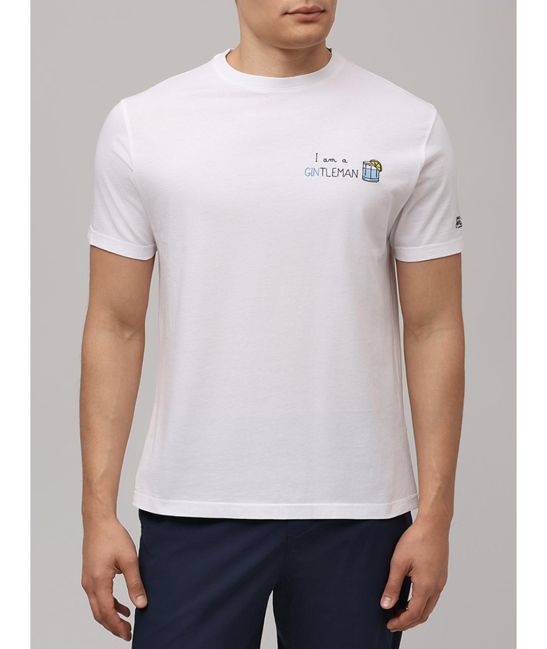 MC2 SAINT BARTH Белая хлопковая футболка, фото 4