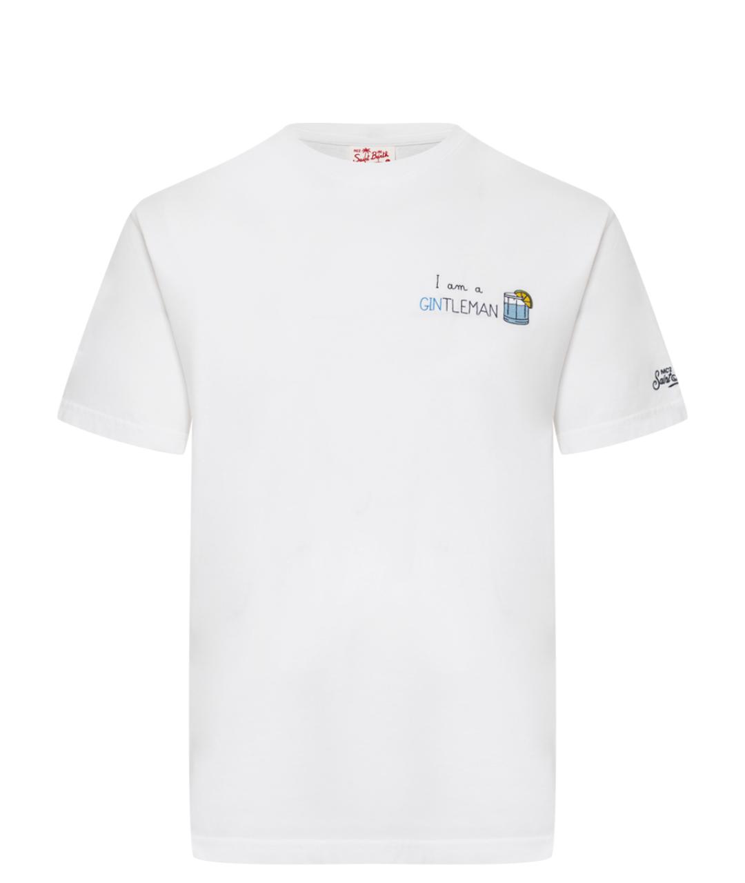 MC2 SAINT BARTH Белая хлопковая футболка, фото 1