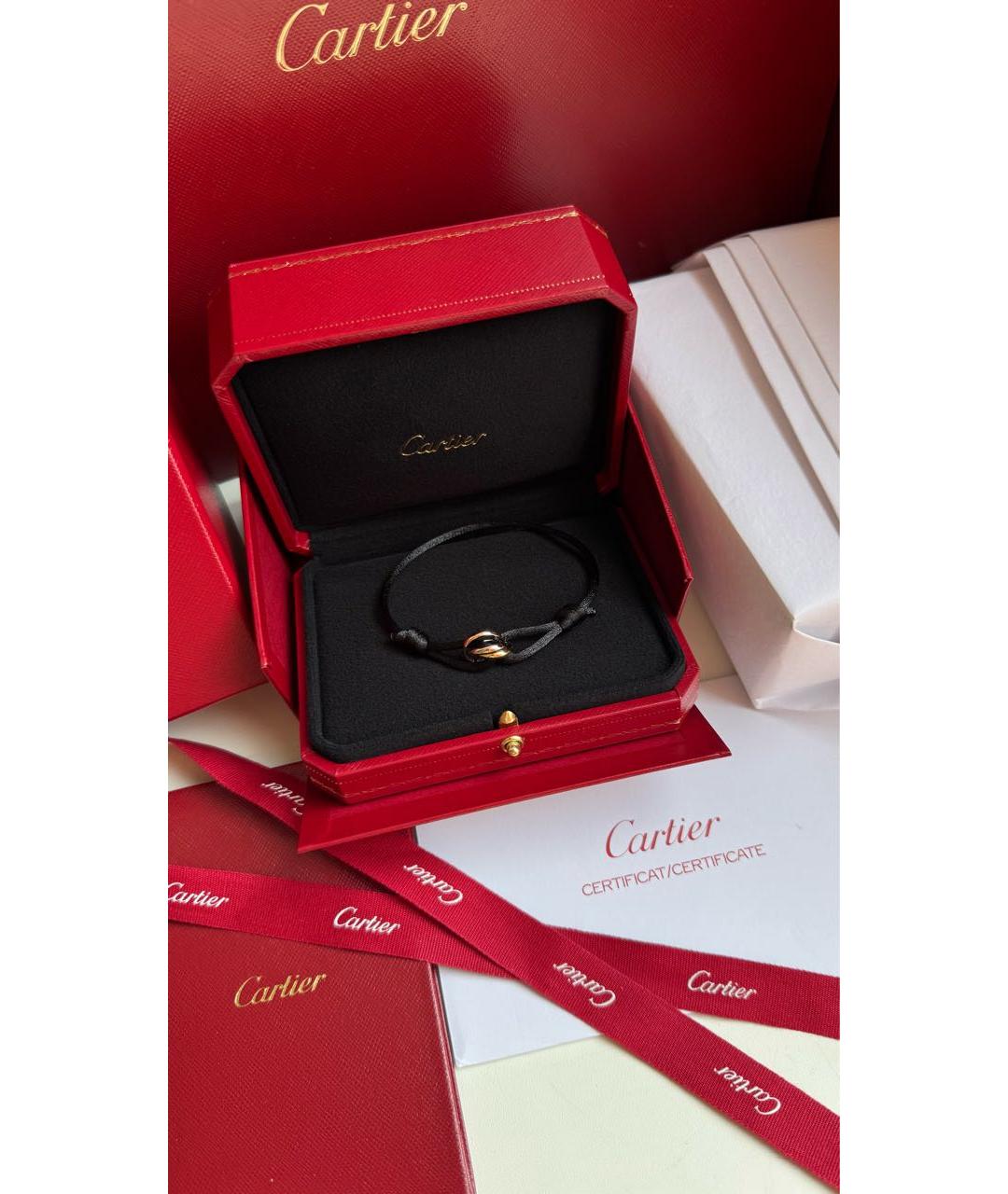 CARTIER Черный браслет из белого золота, фото 2