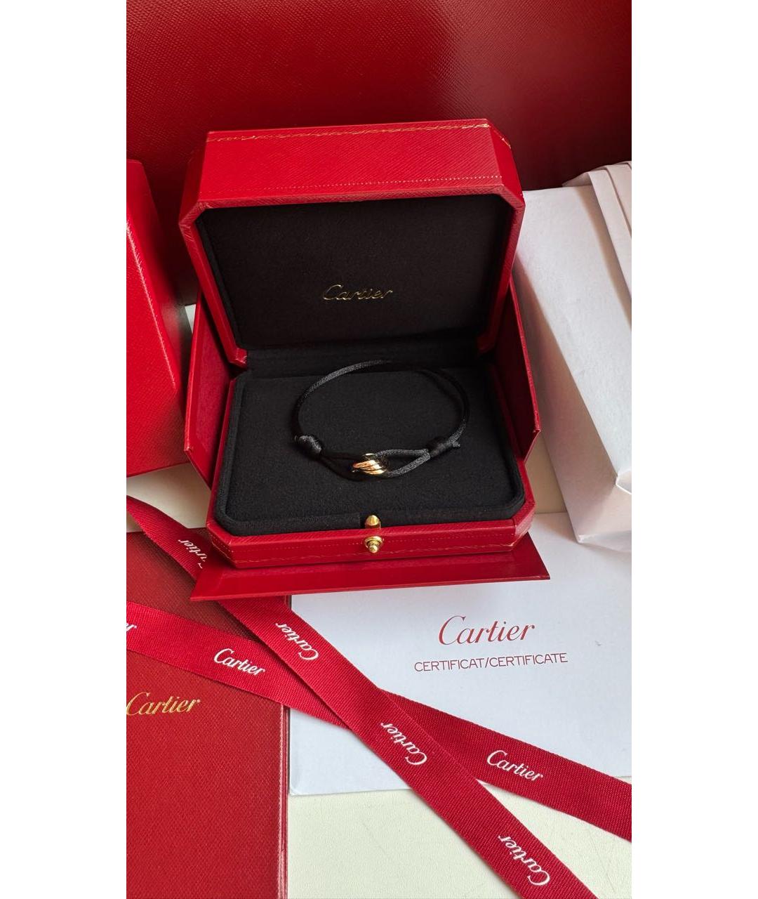 CARTIER Черный браслет из белого золота, фото 3
