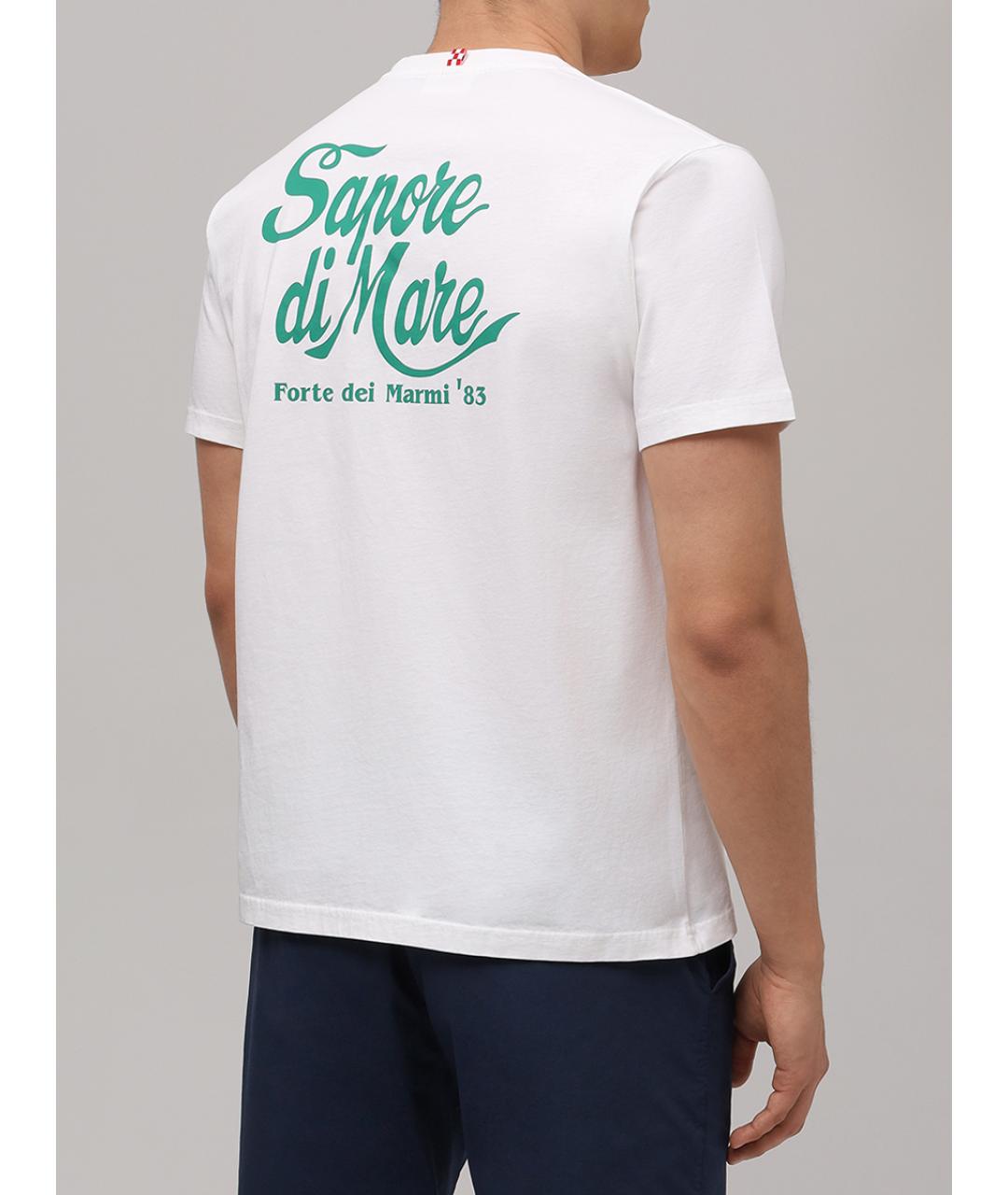 MC2 SAINT BARTH Белая хлопковая футболка, фото 3