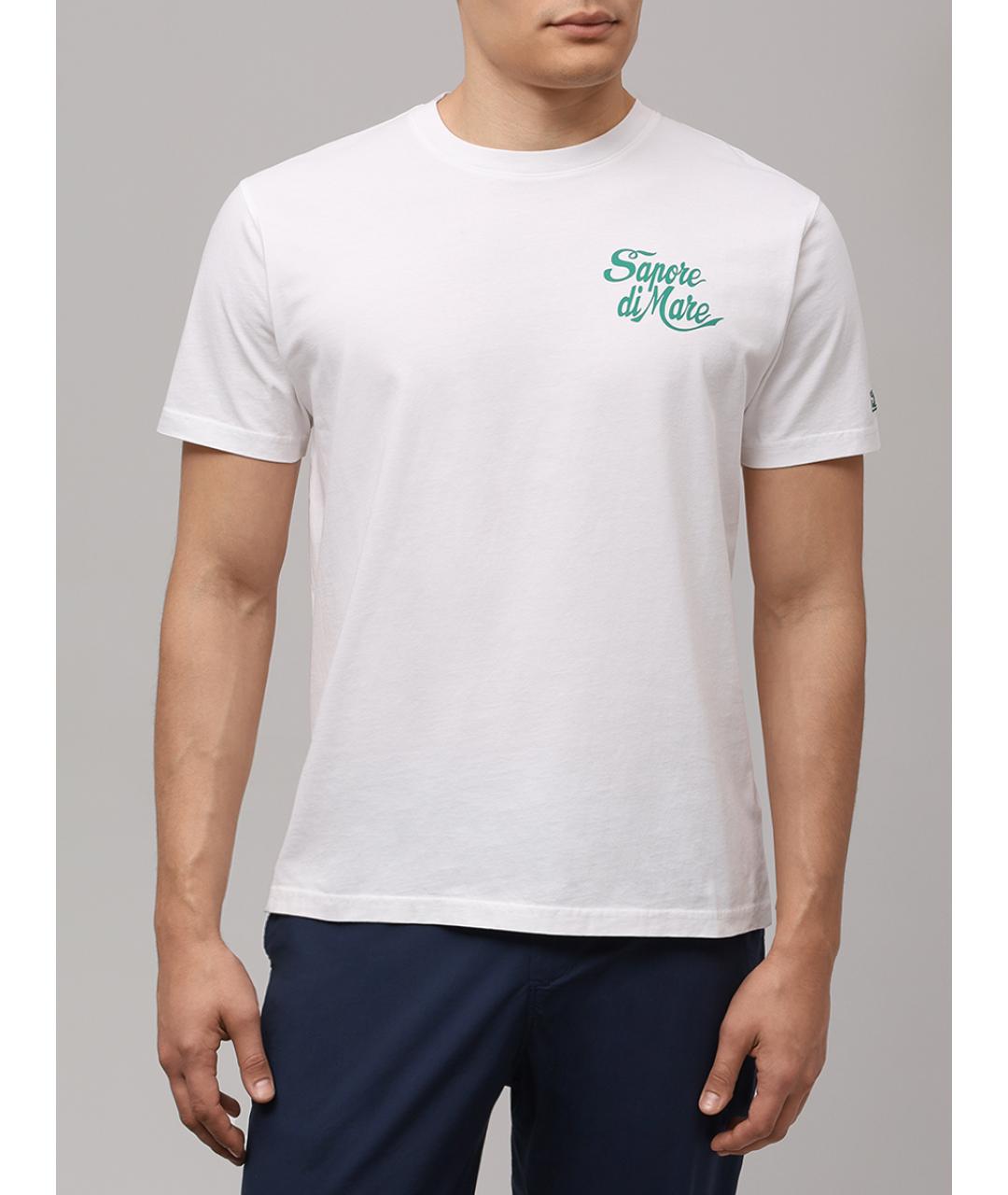 MC2 SAINT BARTH Белая хлопковая футболка, фото 4