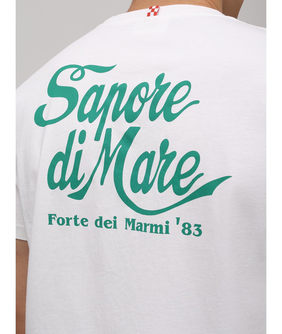 MC2 SAINT BARTH Белая хлопковая футболка, фото 5