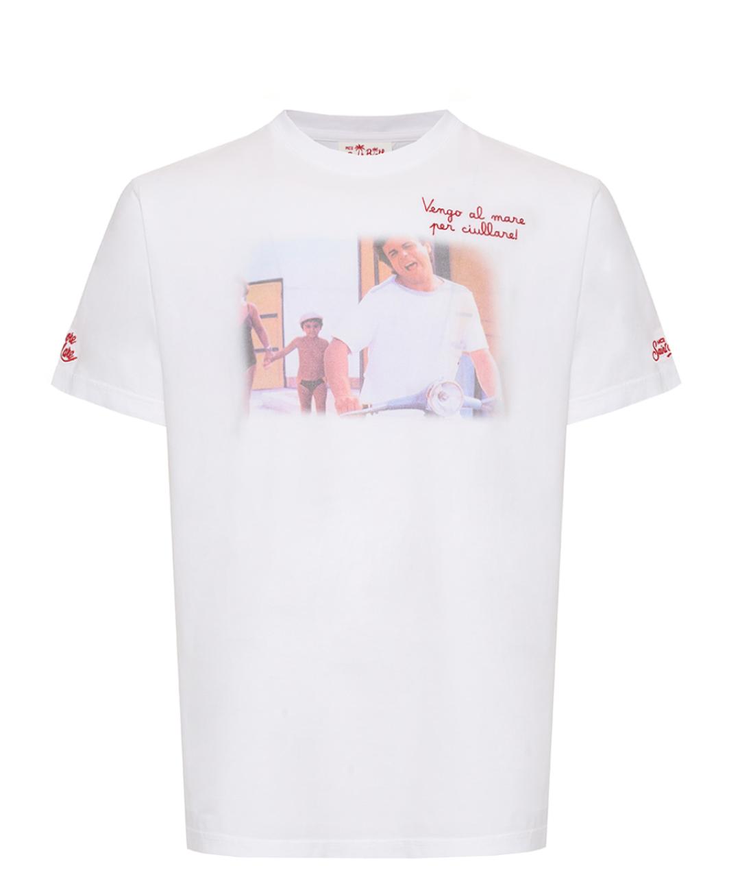 MC2 SAINT BARTH Белая хлопковая футболка, фото 1