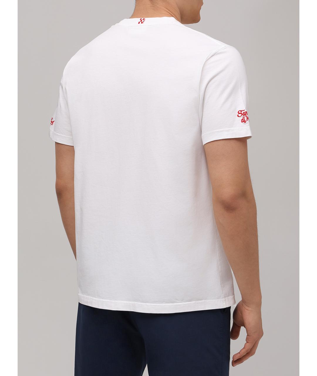 MC2 SAINT BARTH Белая хлопковая футболка, фото 3