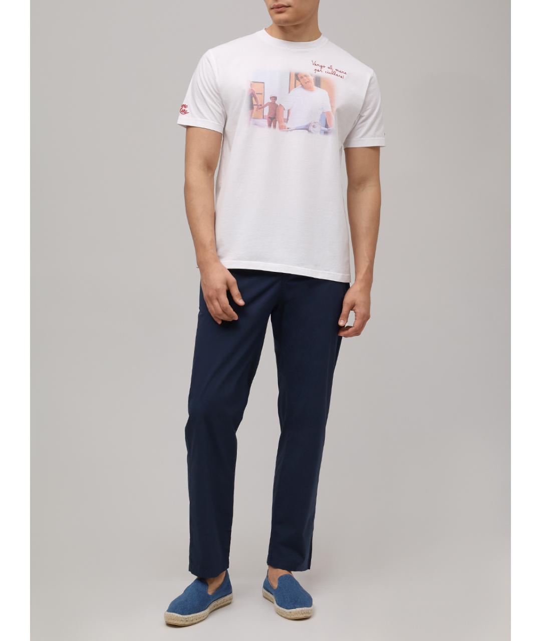 MC2 SAINT BARTH Белая хлопковая футболка, фото 2