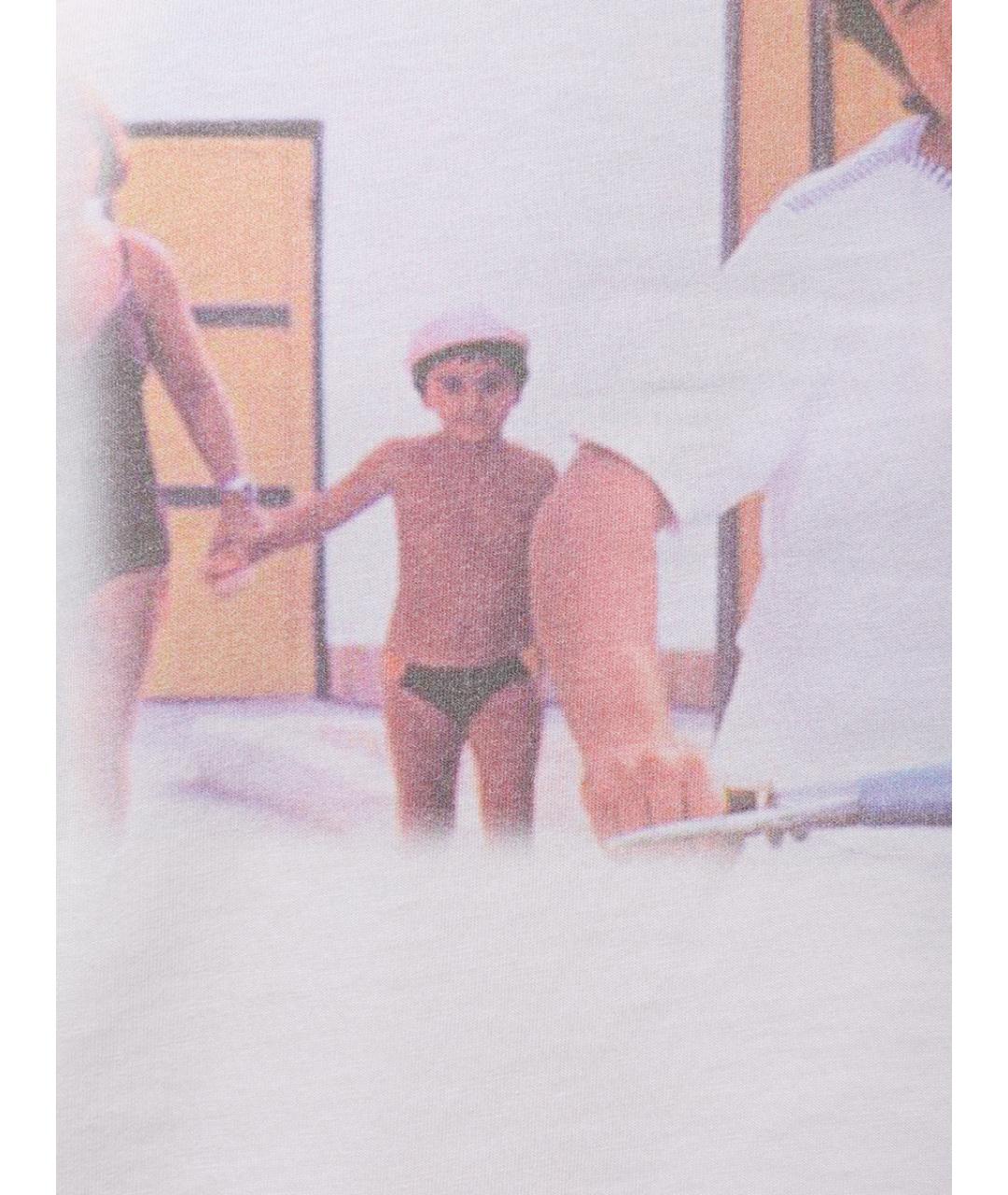 MC2 SAINT BARTH Белая хлопковая футболка, фото 6