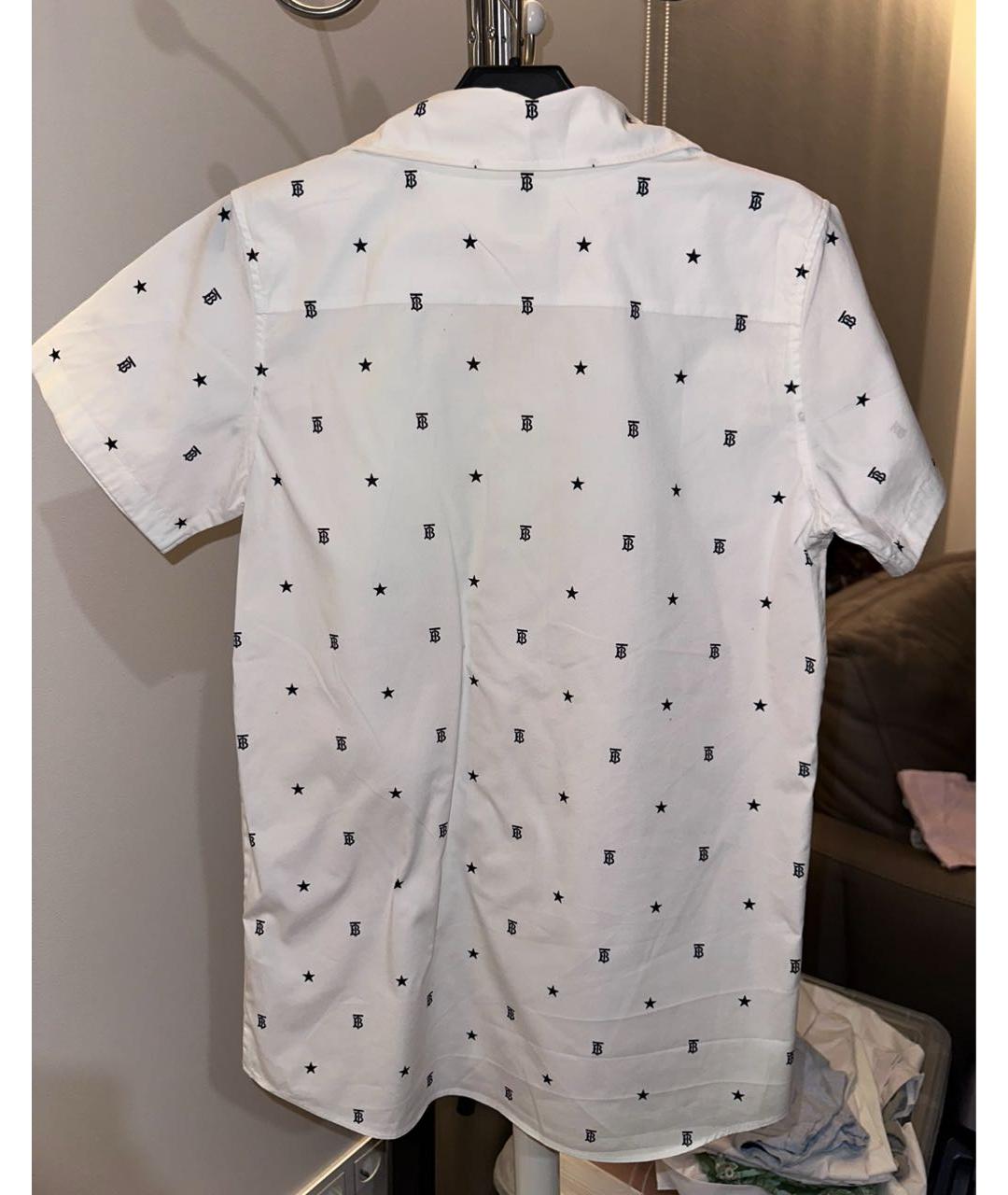 BURBERRY KIDS Белая хлопковая детская рубашка, фото 2