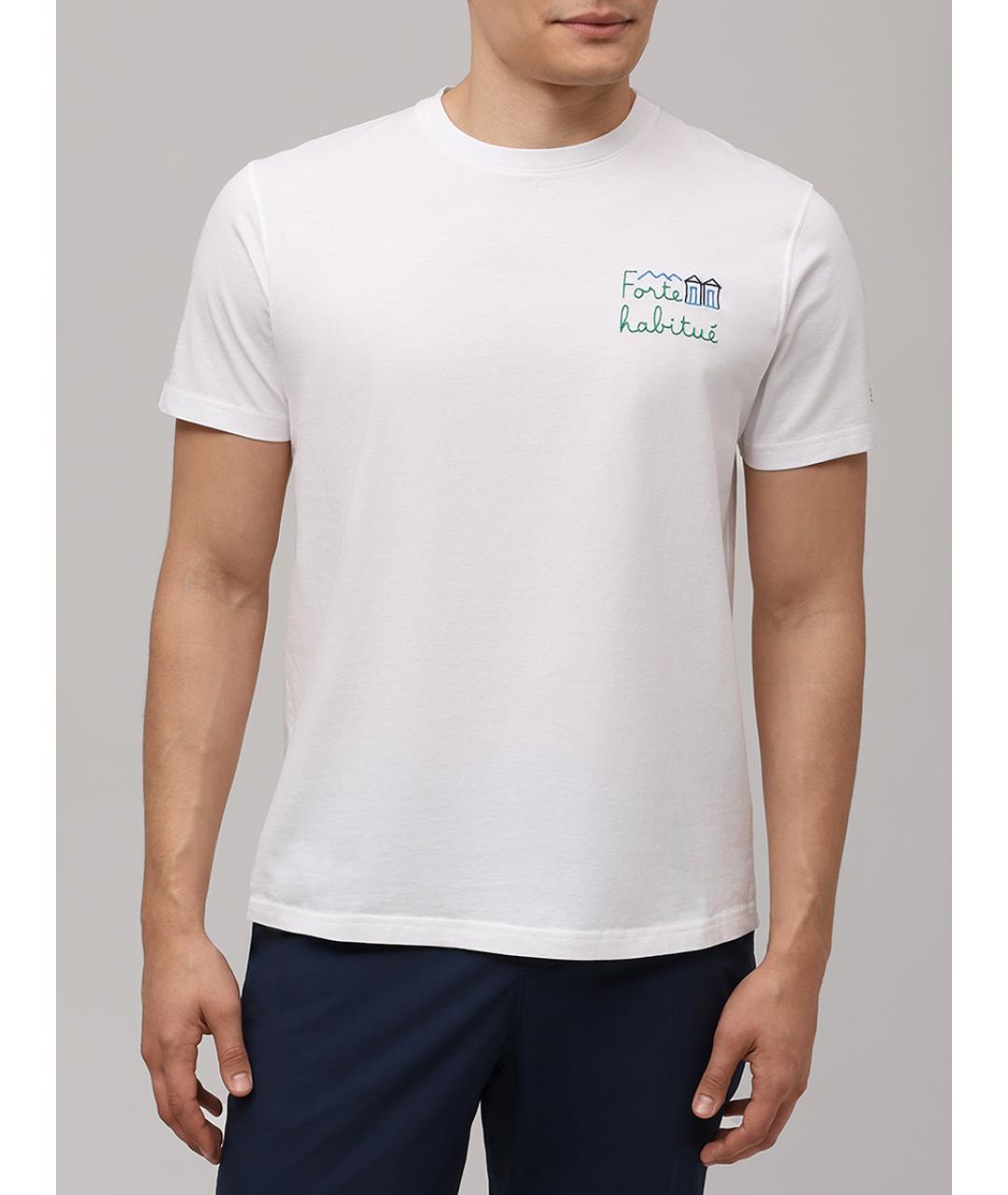 MC2 SAINT BARTH Белая хлопковая футболка, фото 4