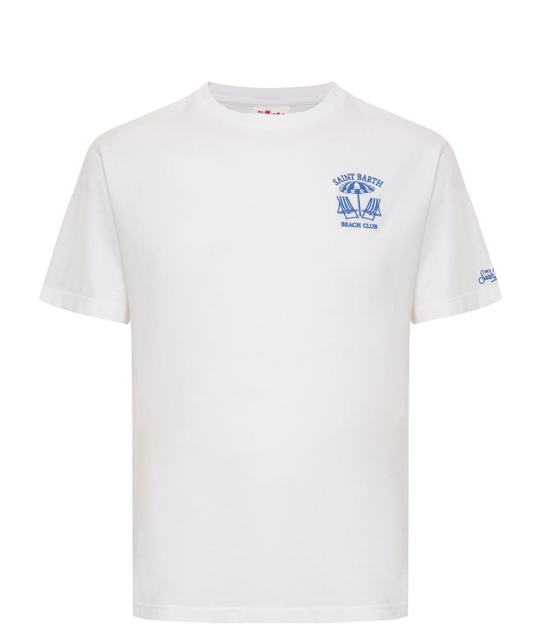 MC2 SAINT BARTH Белая хлопковая футболка, фото 1