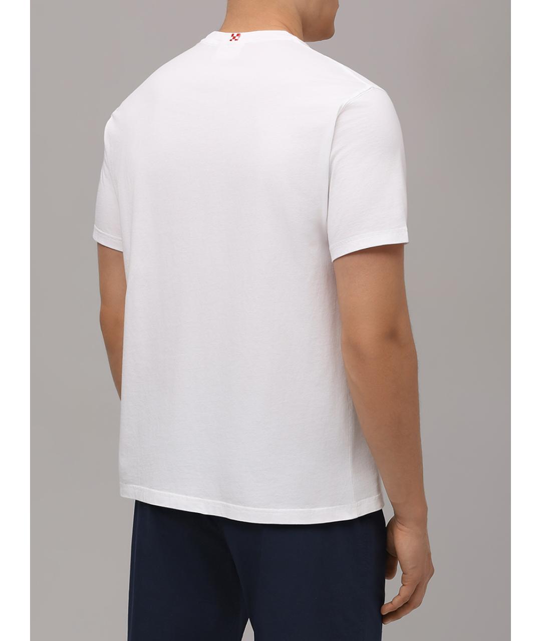 MC2 SAINT BARTH Белая хлопковая футболка, фото 3