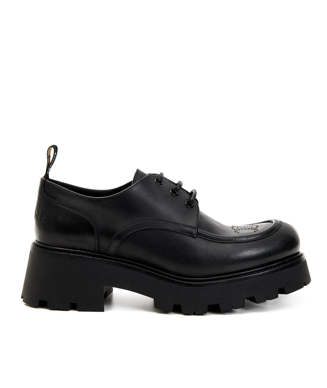 CELINE Черные кожаные ботинки, фото 1