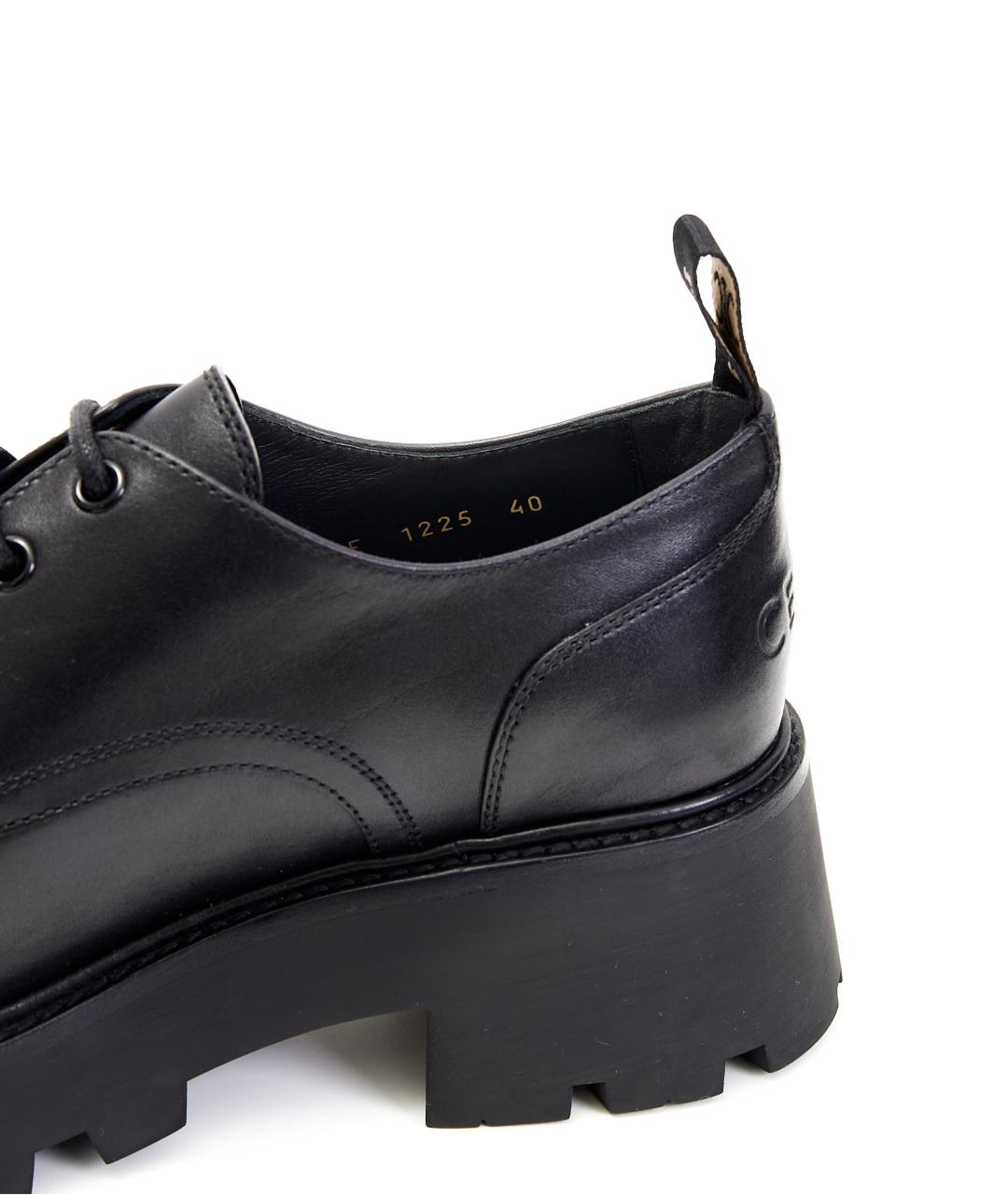 CELINE Черные кожаные ботинки, фото 5