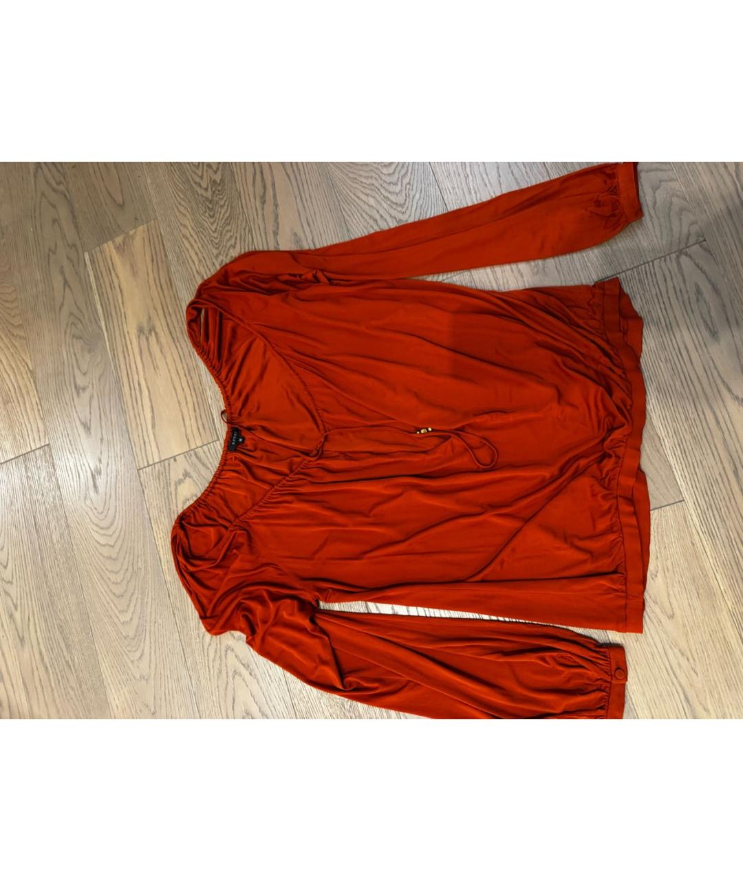 GUCCI Оранжевая хлопковая блузы, фото 5