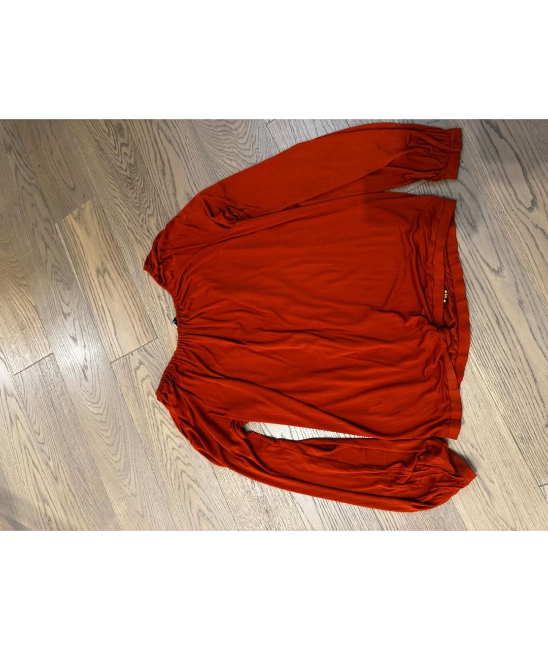 GUCCI Оранжевая хлопковая блузы, фото 2